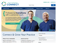Tablet Screenshot of pattersonconnect.com